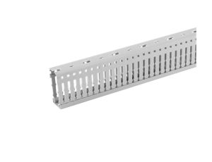 KORYTO KABLOWE KANAŁ GRZEBIENIOWY LISTWA PERFOROWANA DO SZAF 25x60 2M (4/M/KG 25x60/P)