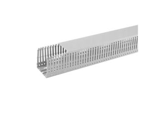 Kanał grzebieniowy 60x40mm szary korytko kablowe z pokrywą PROMEX / 2 m / (4/M/KG 60x40/P)