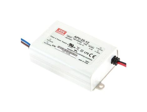 Zasilacz impulsowy, LED, 25W, 12VDC, 2,1A, 90264VAC, 127370VDC APV-25-12