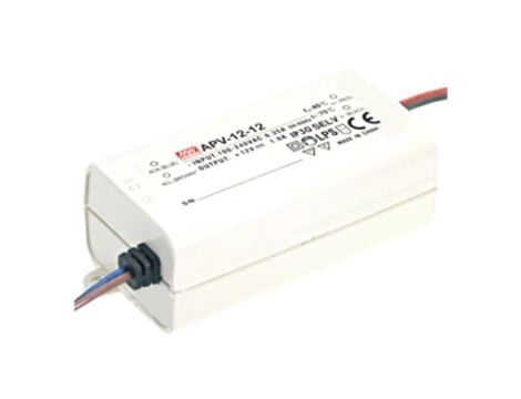 Zasilacz impulsowy, LED, 12W, 24VDC, 0,5A, 90264VAC, 127370VDC APV-12-24