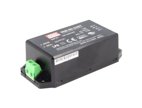 Zasilacz impulsowy, do wbudowania,modułowy, 60W, 24VDC, 2500mA IRM-60-24ST