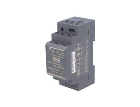 Zasilacz impulsowy, na szynę DIN, 30W, 15VDC, 2A, 85264VAC, OUT: 1 HDR-30-15