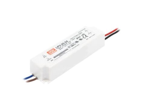 Zasilacz impulsowy, LED, 20W, 24VDC, 0,84A, 90264VAC, 127370VDC LPV-20-24
