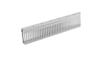 Kanał grzebieniowy 25x80mm szary korytko kablowe z pokrywą PROMEX / 2 m / (4/M/KG 25x80)