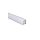Profil LED kątowy kwadrat anod. aluminium 2m z kloszem, zaślepkami i uchwytami, dla taśm do 10mm