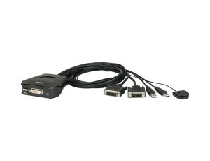 Aten Kabelkowy przełącznik KVM 2 port USB DVI 1,2m