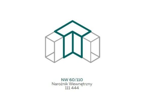 AKS Zielonka Narożnik wewnętrzny NW 60/110 biały
