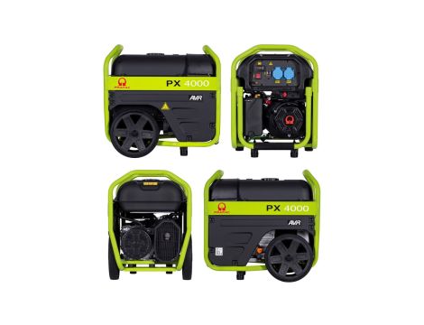 PRAMAC Agregat prądotwórczy przenośny PX4000 1 fazowy 2,5kVA (zbiornik 18,5 l )z kółkami AVR