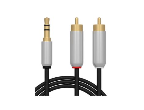 Kabel Przyłącze wt. 3,5 st.-2* Jack RCA (cinch) 1,5m