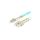 Patchcord światłowodowy MM LC/UPC-SC/UPC duplex 3mm OM3 aqua 5m LANBERG