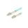 Patchcord światłowodowy MM LC/UPC-LC/UPC duplex 3mm OM3 aqua 0,5m LANBERG
