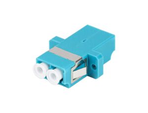 Adapter światłowodowy FO MM duplex LC/UPC-LC/UPC aqua OM3 LANBERG