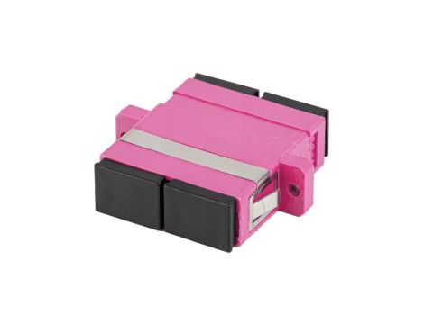 Adapter światłowodowy FO MM duplex SC/UPC-SC/UPC purple OM4 LANBERG