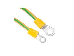 Kabel uziemiający gotowy zestaw z nakrętkami LGY 4 mm2 0,2m (EK-29)