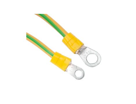 KOMPLET ZESTAW UZIEMIENIA KABEL PRZEWÓD LINKA UZIEMIAJĄCA LGY 4 mm2 0,2m (EK-29)