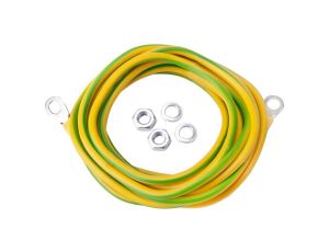 Kabel uziemiający gotowy zestaw z nakrętkami LGY 4 mm2 2,5m (EK-30)