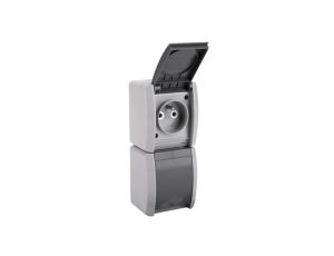 Gniazdo hermetyczne podwójne pionowe IP54 NORA (4/M/21552270203)