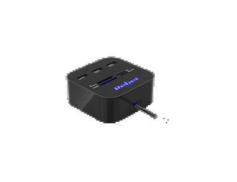 HUB USB 2.0 3 portowy z czytnikiem kart pamięci