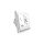 IRH-TSW001 Termostat Elektryczny Wi-Fi model 001, 16A, Kwadratowy, Biały