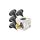 Solarna lampa LED 4 szt. WW+RGB gruntowa SOL-04