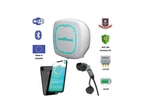EVSE Stacja ładowania Wallbox Pulsar Plus 22kW Typu2 5m