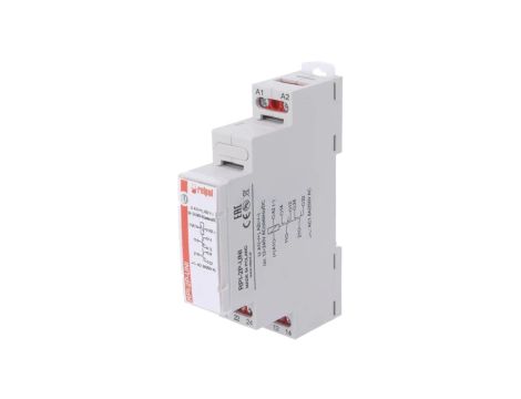 RPI-2P-UNI Przekaźnik: instalacyjny monostabilny DPDT 8A 90x17,5x64,6mm