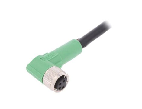 1403254 Kabel do czujników/automatyki, M8, Ilość pinów: 4, kątowe, 5m, wtyk, 30VAC