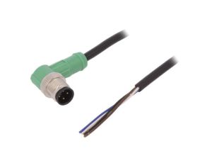 Kabel do czujników/automatyki, M12, Ilość -PINów: 4, kątowe, 10m, wtyk, 4A SAC-4P-M12MR/10,0-PVC