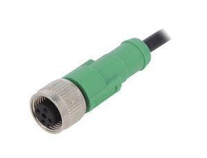 Kabel do czujników/automatyki, M12, Ilość -PINów: 4, proste, 3m, wtyk, 4A SAC-4P-3,0-PVC/M12FS