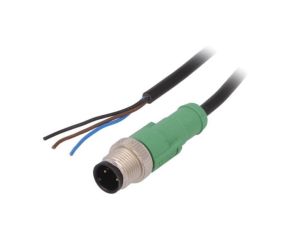 Kabel do czujników/automatyki, M12, Ilość -PINów: 3, proste, 1.5m, wtyk SAC-3P-M12MS/1,5-PVC