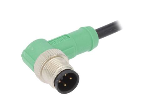 1415591 Kabel do czujników/automatyki, M12, Ilość pinów: 4, kątowe, 1.5m, wtyk