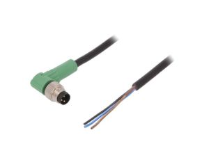 Kabel do czujników/automatyki, M8, Ilość -PINów: 3, kątowe, 10m, wtyk, 4A SAC-3P-M8MR/10,0-PVC
