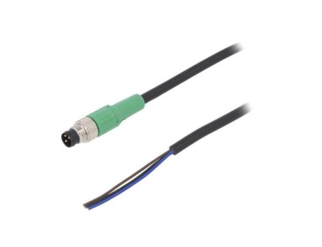 1447280 Kabel do czujników/automatyki, M8, Ilość pinów: 3, proste, 10m, wtyk, 4A