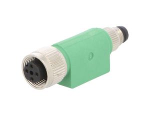 Adapter M8 PIN4, proste, 30VAC, 4A, -2590C, 30VDC SAC-4P-M8MS-M12FS