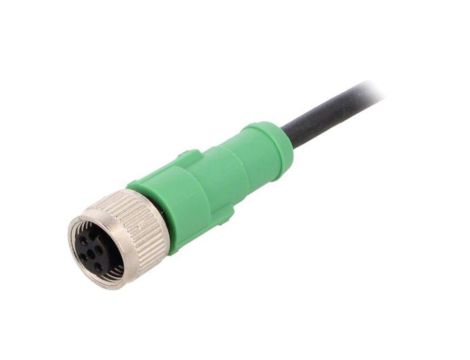 1668111 Kabel do czujników/automatyki, M12, Ilość pinów: 4, proste, 3m, wtyk, 4A