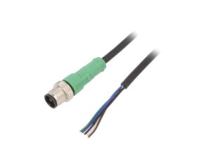 Kabel do czujników/automatyki, M12, Ilość -PINów: 5, proste, 1.5m, wtyk SAC-5P-M12MS/1,5-PVC