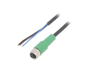 1669628 Kabel do czujników/automatyki, M8, Ilość pinów: 3, proste, 5m, wtyk, 60VAC