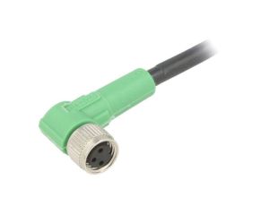 1669738 Kabel do czujników/automatyki, M8, Ilość pinów: 3, kątowe, 1.5m, wtyk, 4A