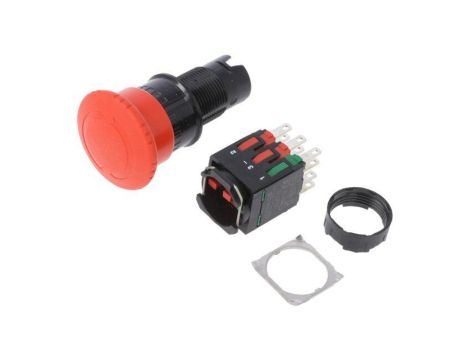XB6AS8349B Przełącznik bezpieczeństwa 16mm Poz.stab: 2 NC x2 + NO