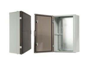 Szafka rozdzielcza hermetyczna 410, drzwi przeźroczyste, IP65 C.1603M-P