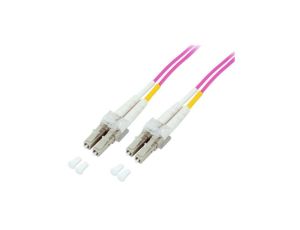 Kabel światłowodowy, wielomodowy, duplex, OM4, różowy, lc, ILWL D5-LCLC-030/OM4 /3m/