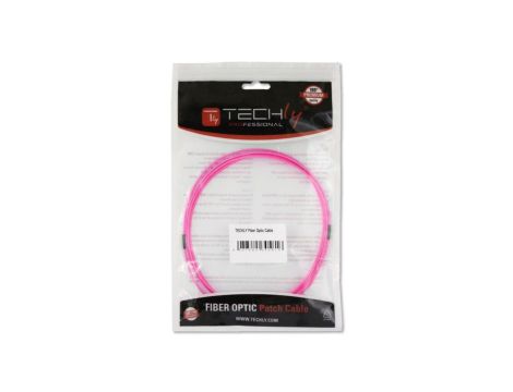Kabel światłowodowy, wielomodowy, duplex, OM4, różowy, lc, ILWL D5-LCLC-010/OM4 /1m/