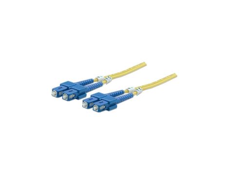 Kabel swiatłowodowy, jednomodowy, duplex, OS2, żółty, sc, 470612 /2m/