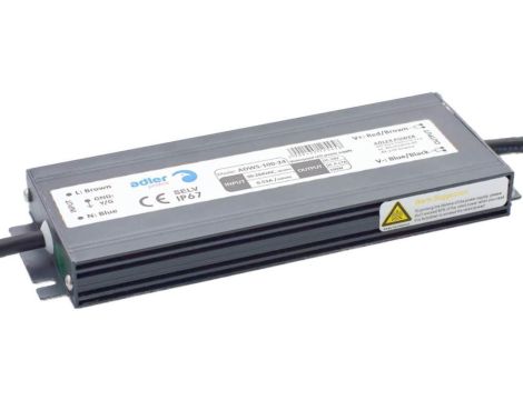 Zasilacz LED 12V 100W 8,3A IP67 hermetyczny metalowa obudowa ADWS-100-12 ADLER