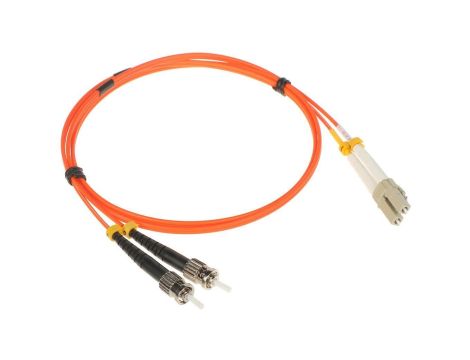 Patchcord światłowodowy wielomodowy PC-2LC/2ST-MM 1m