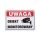 Naklejka /Uwaga obiekt monitorowany/ N-25X17