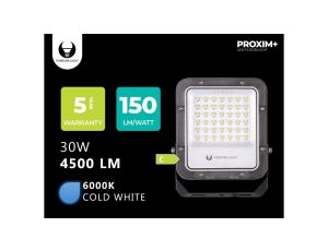 Naświetlacz LED PROXIM+ 30W 6500K 4500lm 230V IP65 Forever Light 150lm/W 5 LAT GWARANCJI
