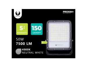 Naświetlacz LED PROXIM+ 50W 4000K 7500lm 230V IP65 Forever Light 150lm/W 5 LAT GWARANCJI