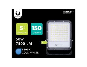 Naświetlacz LED PROXIM+ 50W 6500K 7500lm 230V IP65 Forever Light 150lm/W 5 LAT GWARANCJI