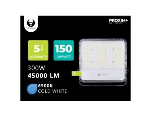 Naświetlacz LED PROXIM+ 300W 6500K 45000lm 230V IP65 Forever Light 150lm/W 5 LAT GWARANCJI